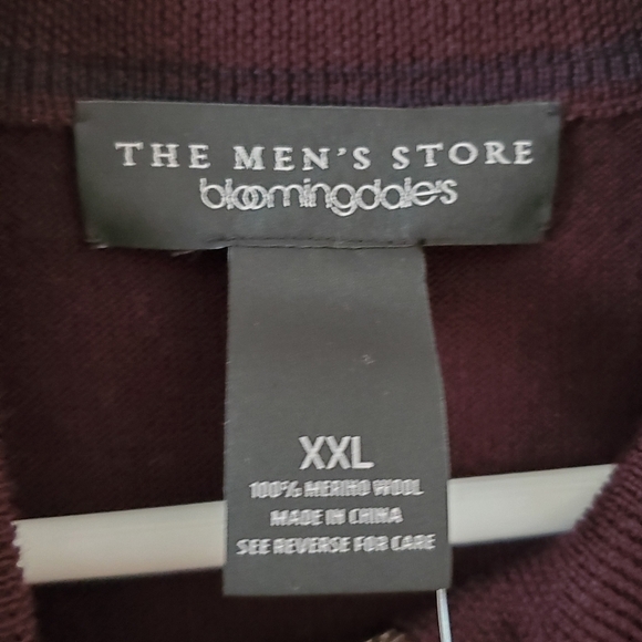 The Men's Store at Bloomingdale's Quarter-Zip Merino Sweater NWT - Picture 7 of 10